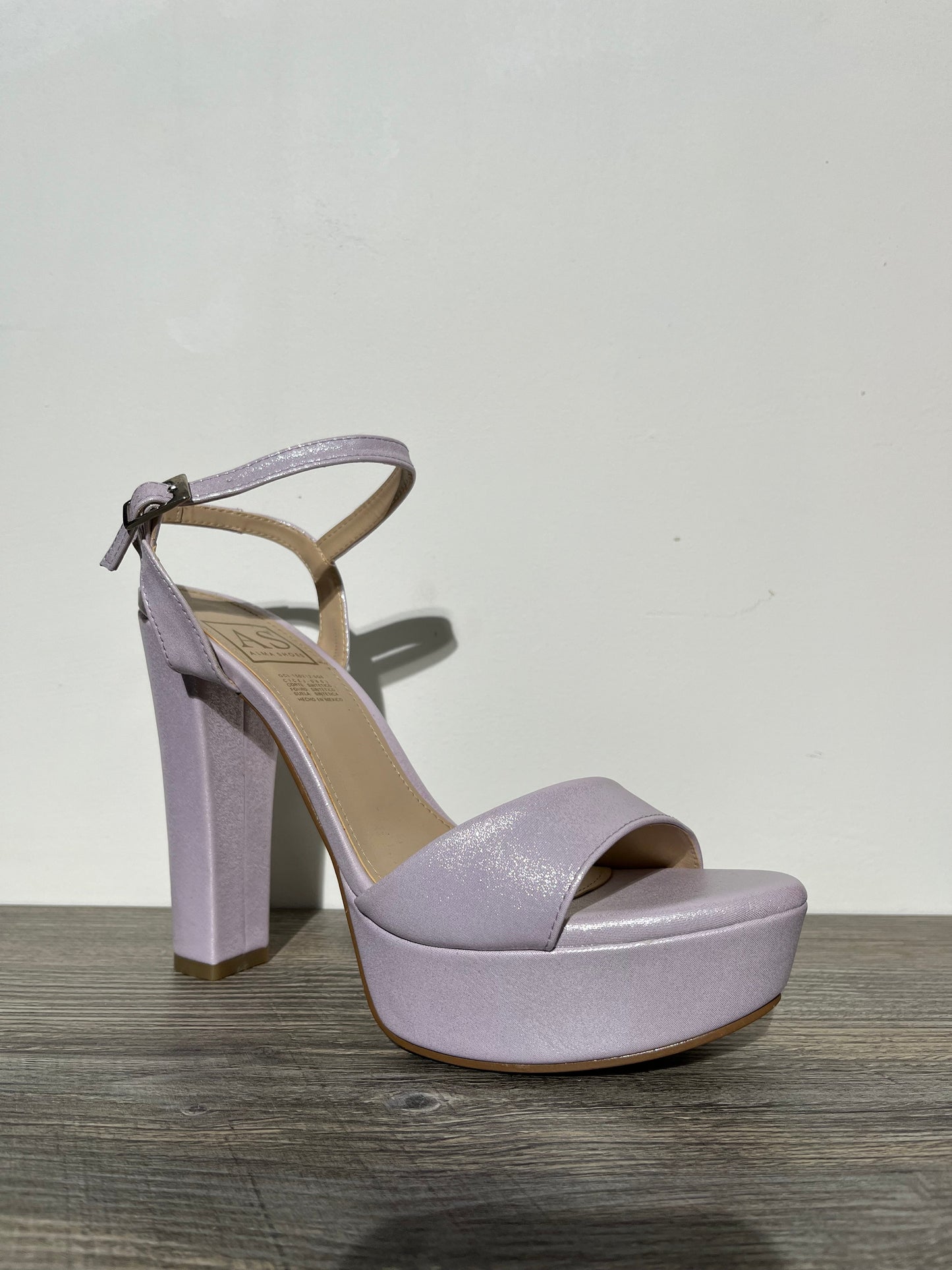 Sandalia Plataforma lila con tacón alto – Alma Shoes