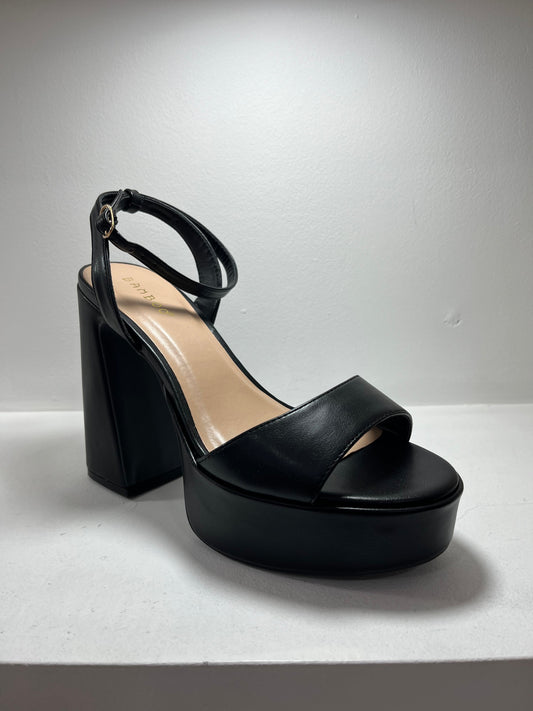 Sandalias plataforma negro – Alma Shoes