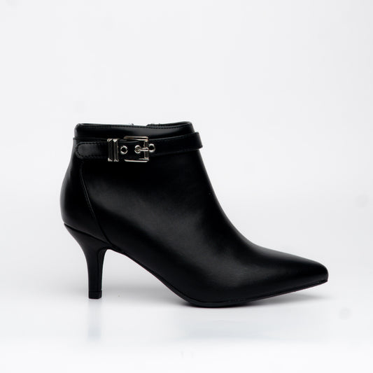 Botines negro con hebilla – Alma Shoes
